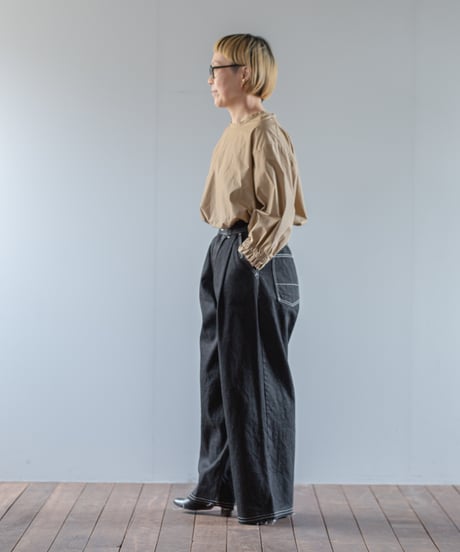 ATPOVA｜【 2025winter16 】 12OZデニム 2タックワイドカットオフパンツ