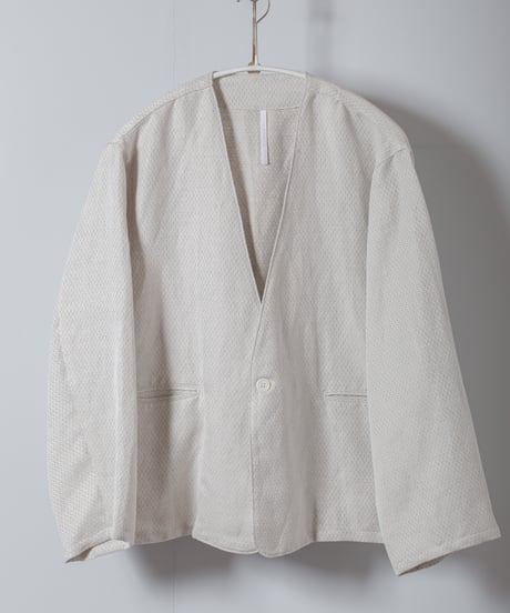 ★ATPOVA｜【 2026spring12 】 セレモニー リネンポリエステル混 ノーカラーJKT