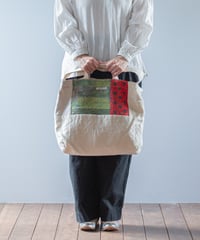 ARTE POVERA｜【 ARTEA - 26SP45 】 インドキルトラリー＆フランスシーツMIX トート＆ショルダーBAG