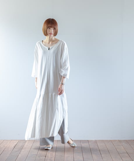 ARTE POVERA｜【 ARTEA - 26SP63 】 ギルダン RE-アシンメトリーロングOP