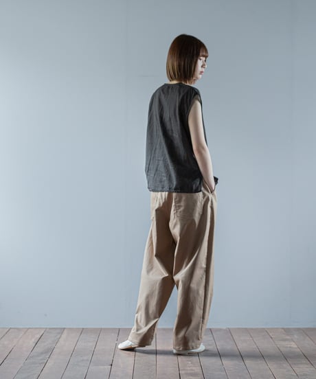 ATPOVA｜【 26SU42 】 リネンコットン NEWフレンチキャミ(製品染)