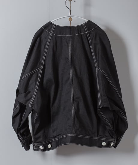 ATPOVA｜【 2026spring26 】 12OZデニム ノーカラーワークJKT