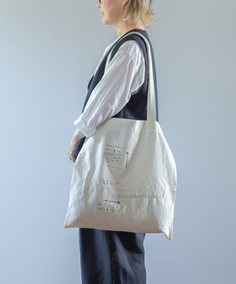 ATPOVA｜【 2026spring18 】 NATSUME X KOTETSU コラボ 「意志あるところに道はあるよ～」 コットンリネントートBAG①