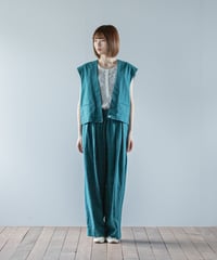 ATPOVA｜【 26SU49 】 リネンコットン ショートベスト(製品染)