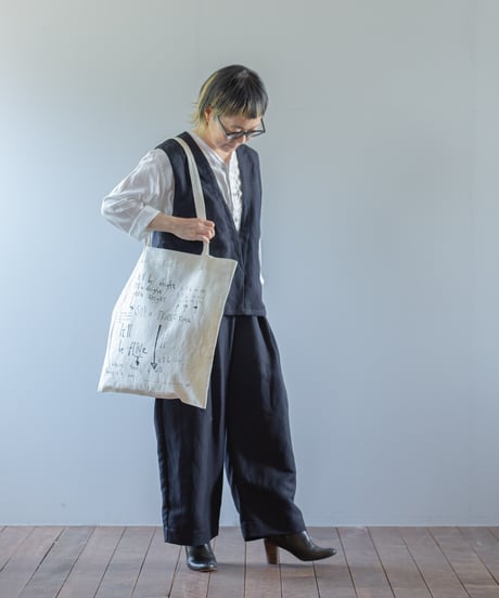 ATPOVA｜【 2026spring20 】 NATSUME X KOTETSU コラボ 「どうにかなるさ」 コットンリネントートBAG②