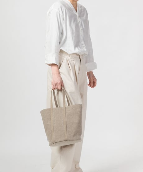 ★ARTEA｜【 artea-sheet015 】リネンシーツ｜ラウンドトートBAG  MOM