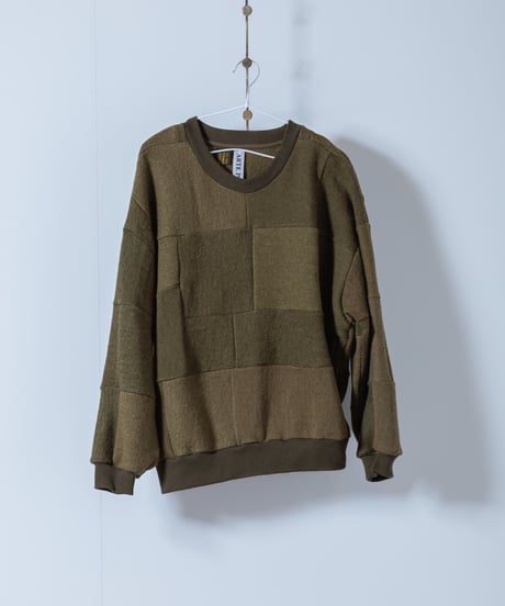 ARTE POVERA｜【 23WI76 】デンマーク60年代ウールマフラー RE-パッチワークSWT