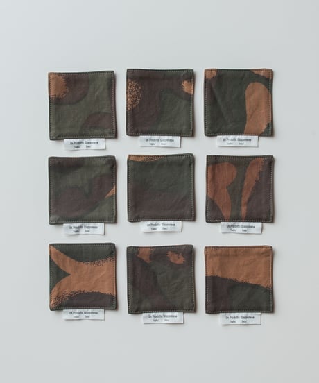 ★ARTEPOVERA【 artea-regoods018 】ハンガリー迷彩テント RE-コースター４枚セット