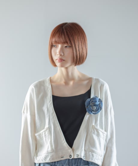 ATPOVA｜【 2026spring75 】 デニムコサージュ(ピン仕様)