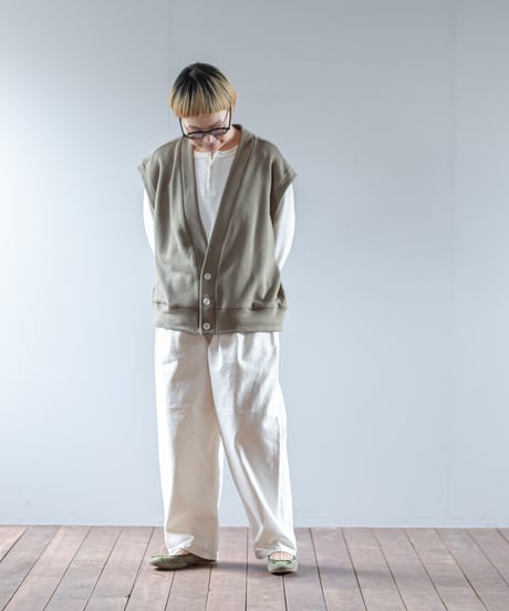 ATPOVA｜【 2025winter04 】 Linen cotton 裏毛 ベスト