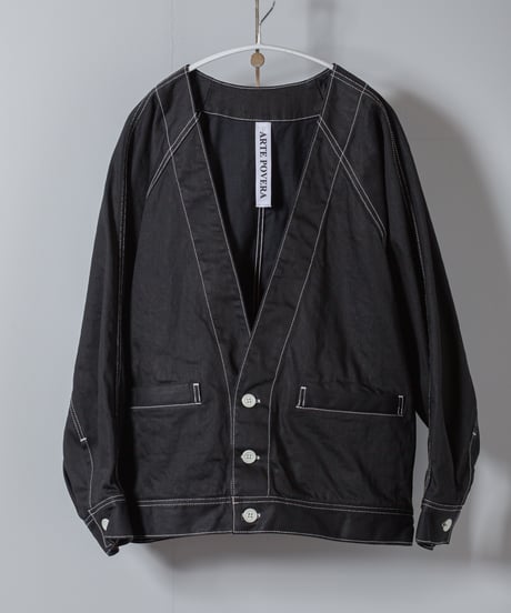 ATPOVA｜【 2026spring26 】 12OZデニム ノーカラーワークJKT