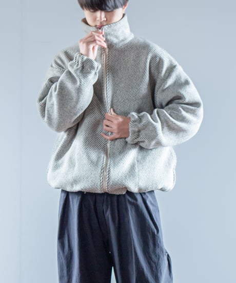 ATPOVA｜【 24WI53 】リネン＆ウール混 ZIP JKT(裏付き)