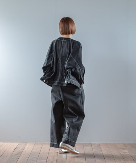 ATPOVA｜【 2026spring26 】 12OZデニム ノーカラーワークJKT