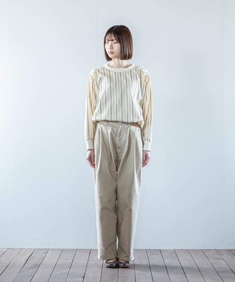ATPOVA｜【 26WI26 】 C/N裏起毛 2タックPT