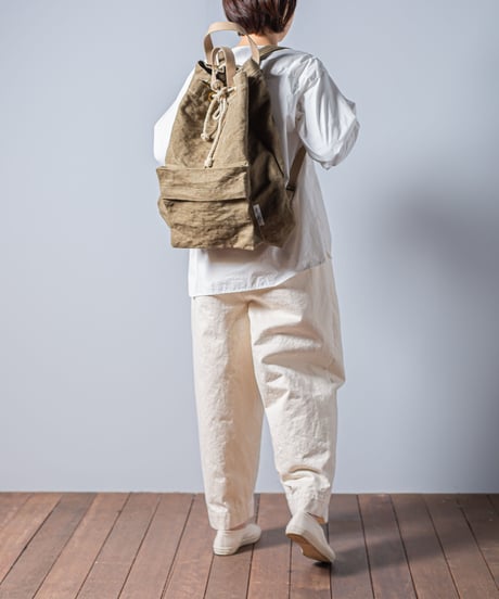 ARTE POVERA｜【 23WI45 】チェコ軍麻袋 RE-巾着リュック