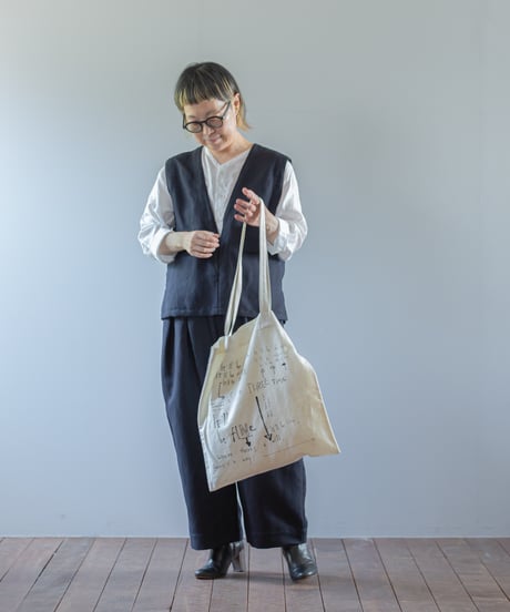 ATPOVA｜【 2026spring20 】 NATSUME X KOTETSU コラボ 「どうにかなるさ」 コットンリネントートBAG②