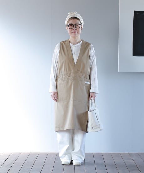 ★ARTEA｜【 artea-apron005】 ウェザーコットンエプロン