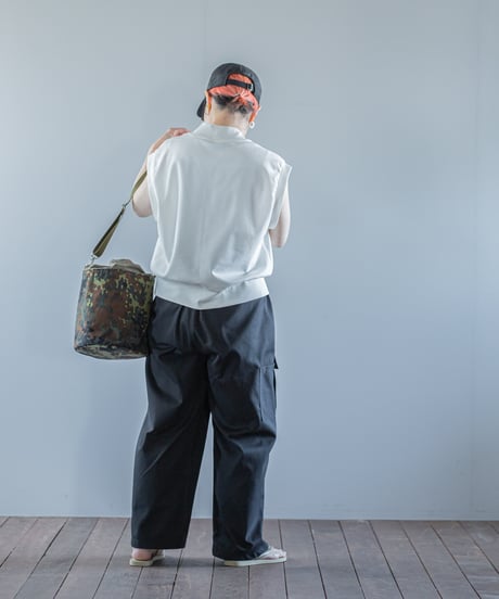 ARTE POVERA｜【 26SU32 】 ドイツ軍テント RE-巾着ショルダーBAG(M)