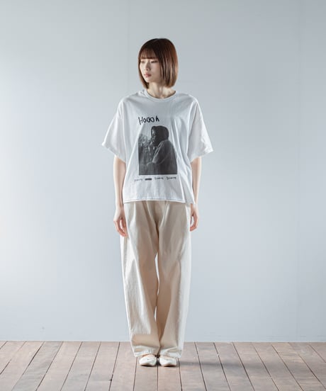 ★ARTE POVERA｜【 26SU52 】 ギルダン RE-「Hoooh」PHOTO＆シルクMIX Tシャツ