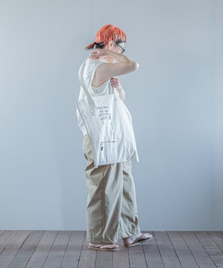 ATPOVA｜【 26SU26 】 NATSUME X ANTONE コラボ 「若者よ！旅に出よ！！」 コットンリネントートBAG④