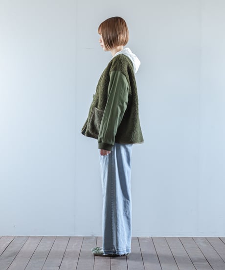 ★ARTE POVERA｜【 2025winter65 】 オランダボアライナー RE-ノーカラーJKT