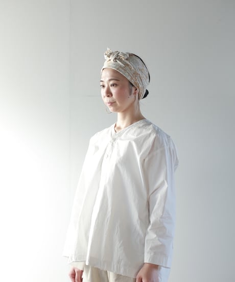 ATPOVA｜【 26SU05 】 インド草木染ハンドプリント ターバン
