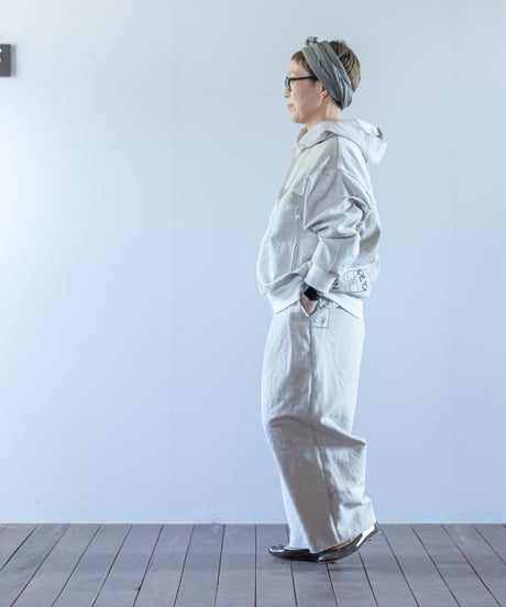 ARTE POVERA｜【 2025spring32 】USEDフランスシーツ RE-ZIPフードブルゾン