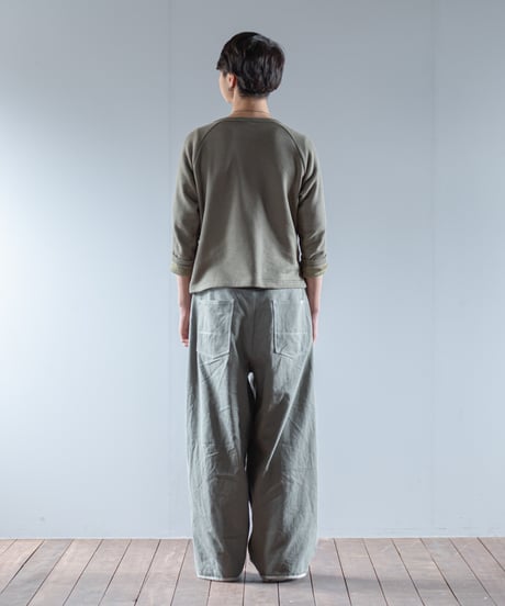 ARTE POVERA｜【 2025winter17 】 イタリアヘリンボーンベッドシーツ RE-2タックワイドパンツ