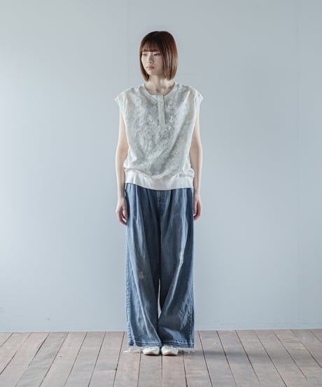 ATPOVA｜【 26SU06 】 インドジャガード ノースリーブT