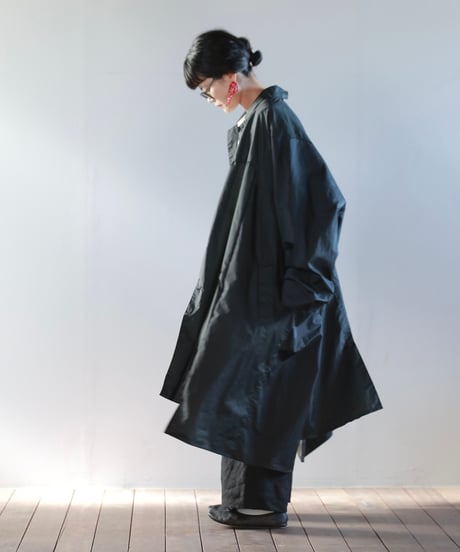 ARTE POVERA｜【 24SP27A 】フランスレインコート RE- 製品染ワイドコート