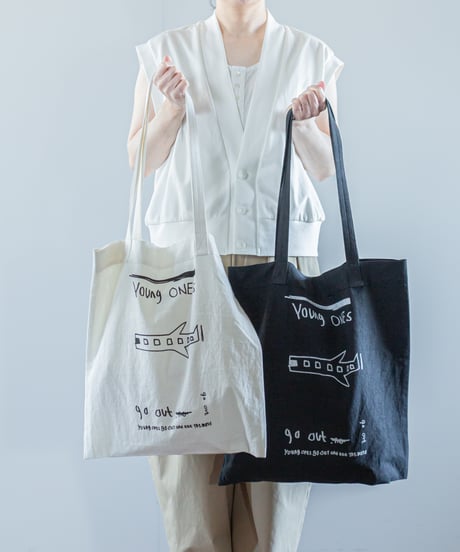 ATPOVA｜【 26SU24 】 NATSUME X ANTONE コラボ 「若者よ！旅に出よ！！」 コットンリネントートBAG③