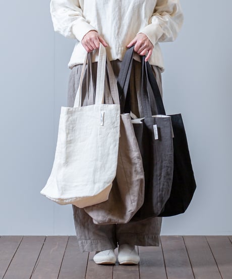 ★ATPOVA｜【 24WI12 】リネンキャンバス トートBAG(M)