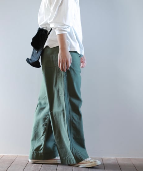 ARTE POVERA｜【 artea-reclothing204 】USランドリーBAG RE-タック＆ダーツワイドパンツ