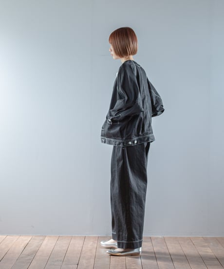 ATPOVA｜【 2026spring26 】 12OZデニム ノーカラーワークJKT