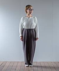 ATPOVA｜【 2025winter06 】 Linen cotton 裏毛 2タックワイドPT