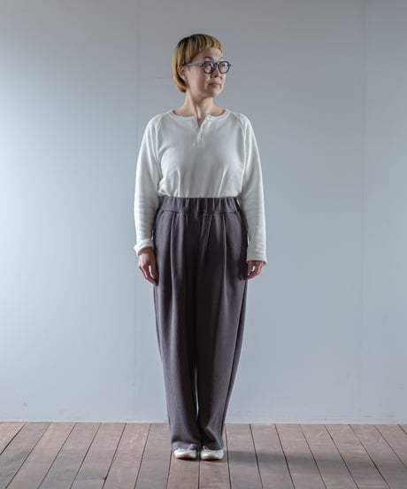 ATPOVA｜【 2025winter06 】 Linen cotton 裏毛 2タックワイドPT