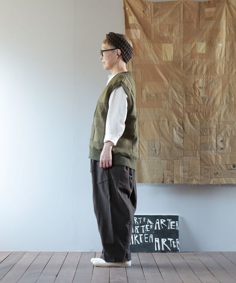 ARTE POVERA｜【 23WI75 】デンマーク60年代ウールマフラー RE-パッチワークベスト
