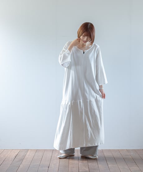 ARTE POVERA｜【 ARTEA - 26SP63 】 ギルダン RE-アシンメトリーロングOP