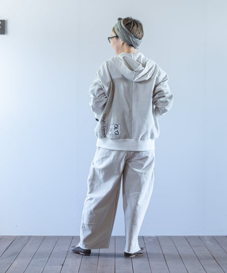 ARTE POVERA｜【 2025spring32 】USEDフランスシーツ RE-ZIPフードブルゾン