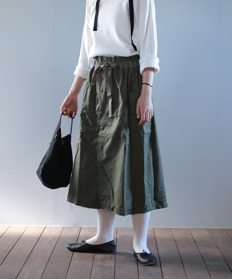 ARTE POVERA｜【 artea-reclothing213 】USファティーグシャツ RE-スカート