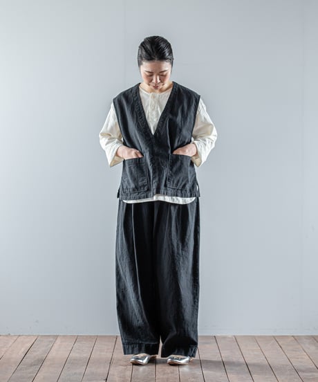 ATPOVA｜【 26WI16 】 L/Cキャバス Vベスト(製品染)