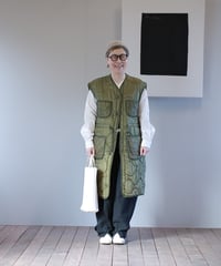 ARTE POVERA｜【 artea-reclothing217 】USキルトジャケット RE-ハーフロングベスト