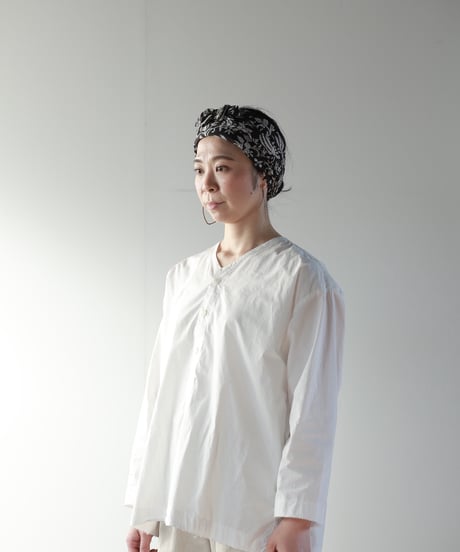 ATPOVA｜【 24SU45 】インド草木染ハンドプリント ターバン
