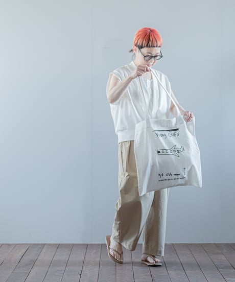 ATPOVA｜【 26SU24 】 NATSUME X ANTONE コラボ 「若者よ！旅に出よ！！」 コットンリネントートBAG③