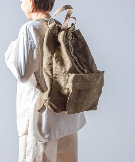 ARTE POVERA｜【 23WI45 】チェコ軍麻袋 RE-巾着リュック