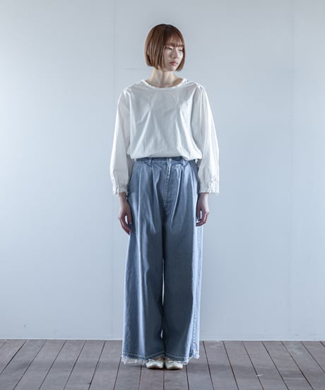 ATPOVA｜【 2025winter53 】 12OZデニム 2タックワイドカットオフパンツ