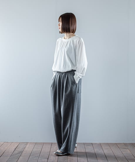 ATPOVA｜【 26WI09 】 ウール混ダンボールニット 2タックワイドPT