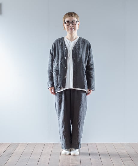 ATPOVA｜【 24WI02 】リネンキャンバス 製品染VカラーJKT