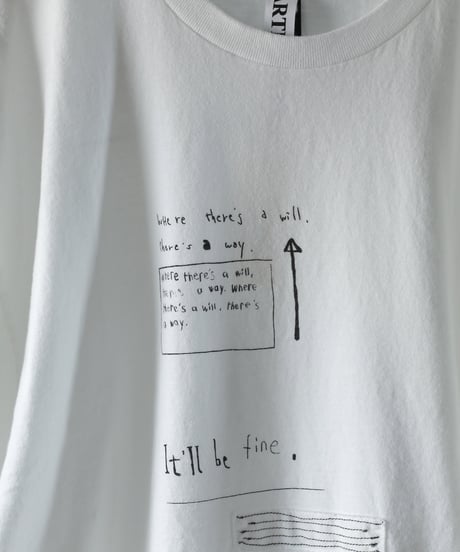 ARTE POVERA｜【 26SU75 】 NATSUME × KOTETSU コラボ 「意志あるところに道はある～」 ギルダン RE-message T