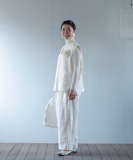 ★ATPOVA｜【 2025spring12】リネンキャンバス 2タックイージーPT